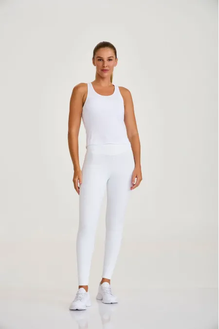 REGATA SB COM DETALHE DE TELA  BRANCO  