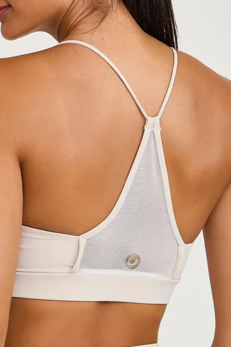 TOP PRO COSTAS DE TELA  OFF WHITE  