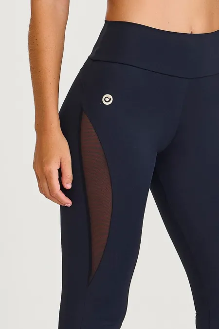 LEGGING PRO EMPINA BUMBUM COM TELA  PRETO  