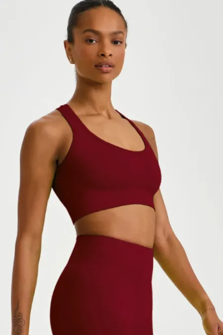 TOP SEM COSTURA NADADOR VERMELHO CARMIM