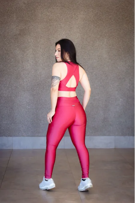 LEGGING ATLANTA COM TEXTURA VINHO ROMA